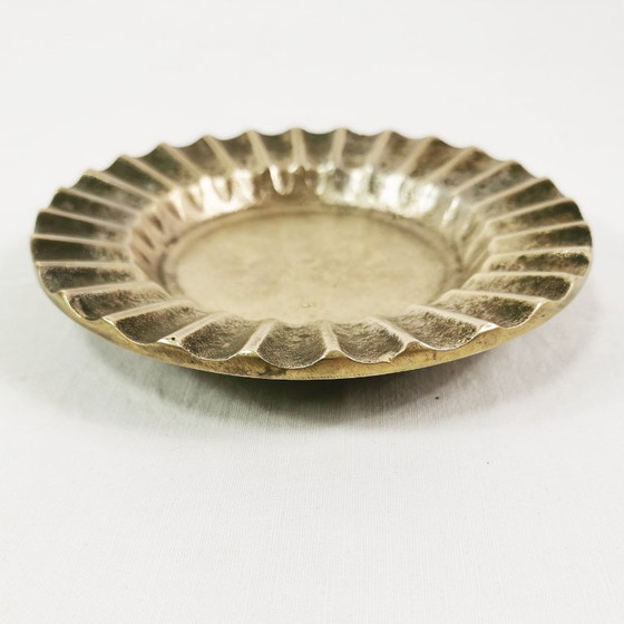 Image 1 of Cenicero de latón estilo Art Déco, Dinamarca, década de 1950.