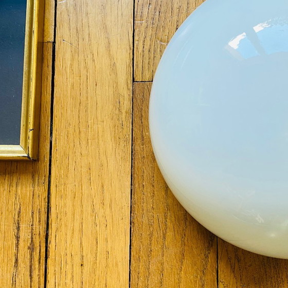 Image 1 of Lampada da soffitto o da parete, mezzaluna, semisferica, 20 cm, vetro opalino bianco