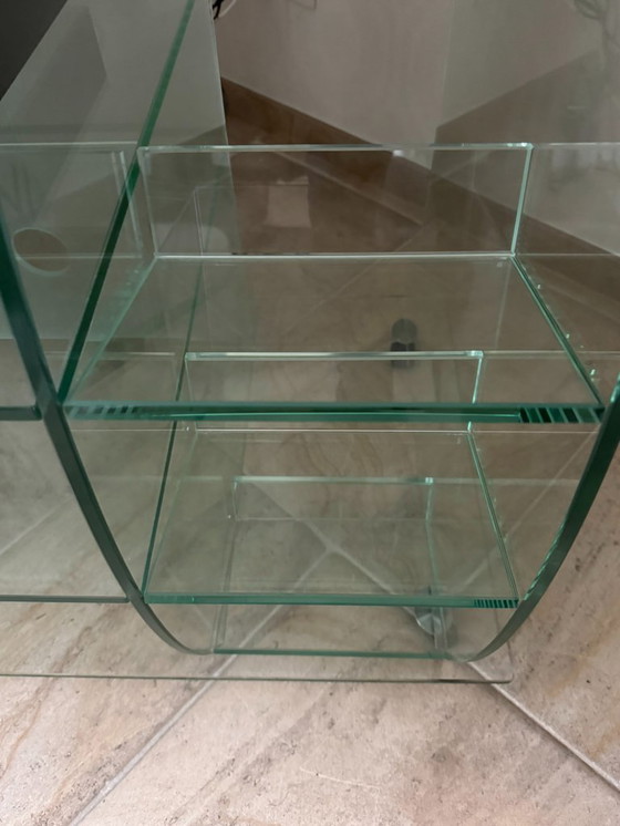 Image 1 of glass TV table