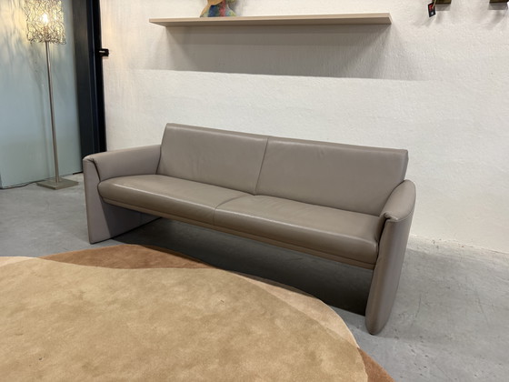 Image 1 of Leolux Boa Vista 3-Sitzer-Sofa, graues Leder