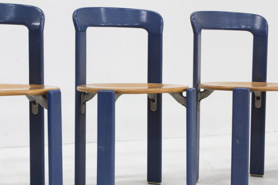 Image 1 of Vintage Bruno Rey dining chairs model 3300 set of 4