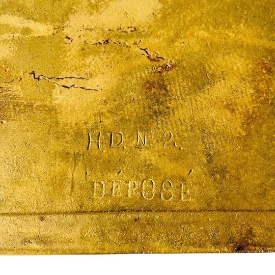 Image 1 of Vassoio francese d'epoca in ottone barocco 1930