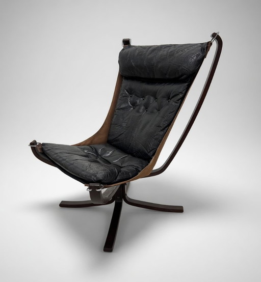 Chaise Falcon de Sigurd Ressel pour Vatne Møbler, Norvège, années 1970.
