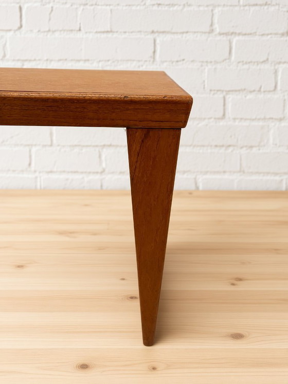 Panca e specchio in teak di Kai Kristiansen per Aksel Kjersgaard, 1960 – Tavolini, Wood (photo 8 of 13)