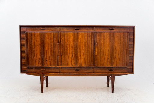 Rosewood Highboard Chest of Drawers, Denmark, 1960s