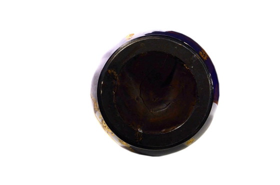 Kobaltblauwe vaas met medaillonversiering, in de stijl van Sèvres, 19e eeuw, Frankrijk, 19x58 cm – Vazen, Gold (photo 8 of 8)