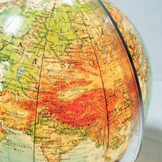 Vintage JRO "München" Globe, Mid-Century Modern, 1960s, JRO Globus München, Table lamps, Wood, Metal (photo 10 of 13)