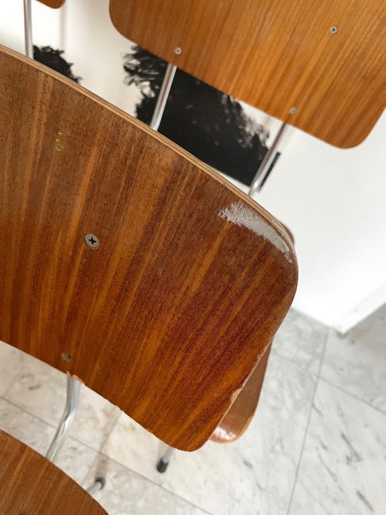 Image 1 of 6x vintage Gispen STOELEN A.R. Cordemeijer, Mid Century Modern, industrieel, retro