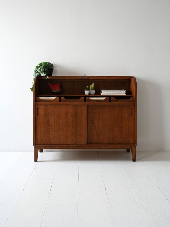 Image 1 of Secretaire vintage scandinavo in rovere di Nybro Möbelfabrik