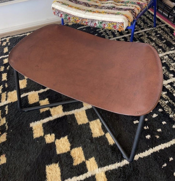 Pouf funzionale in pelle – Functionals, Poggiapiedi e pouf, Leather, Metal (photo 4 of 5)