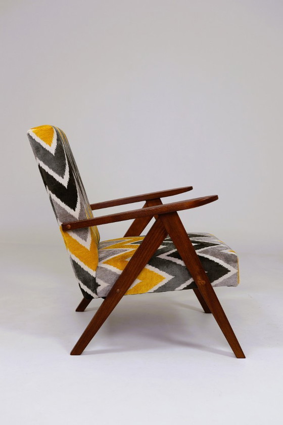 Image 1 of Fauteuil scandinave style ethnique Lima Fauteuil de salon moderne du milieu du siècle Lima