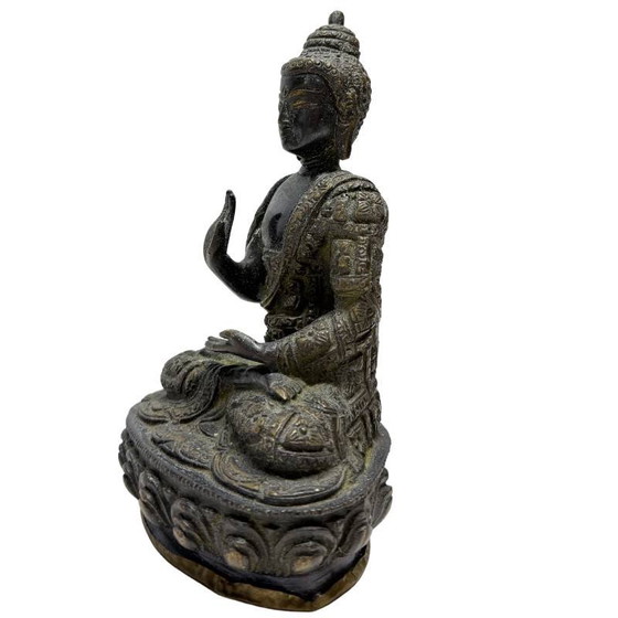 Nepali Fire-Gilded Bronze Buddha Pair – Early 20th Century – Lot 457 – Sculpture (photo 14 of 19)