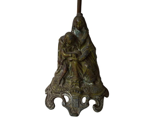 Image 1 of Magnífica lámpara de mesa de bronce – Estilo antiguo (siglo XIX) – Pieza única