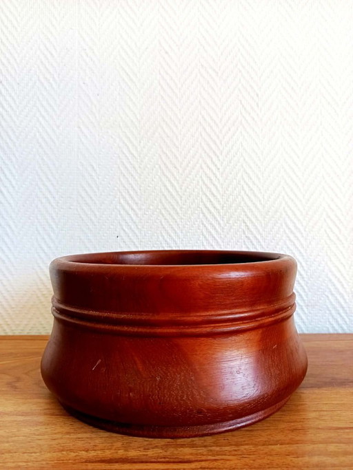 Skandinavische Obstschale aus Teakholz, 1960 – tafelaccessoires, Wood