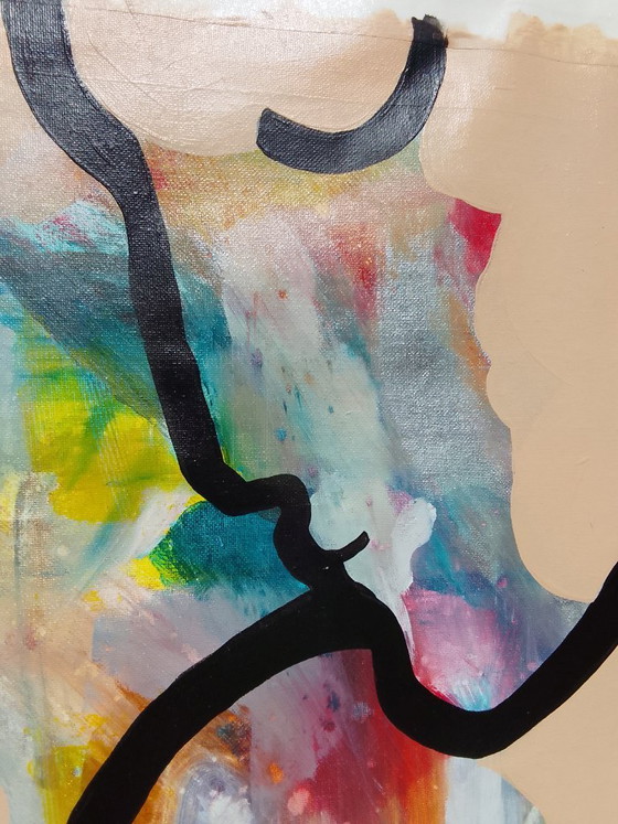 Image 1 of Acrylic painting "hue-man"