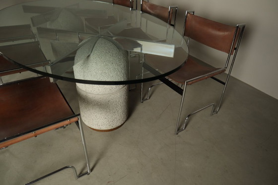 Image 1 of Mesa de comedor "Paracarro" de Giovanni Offredi para Saporiti Italia, años 70