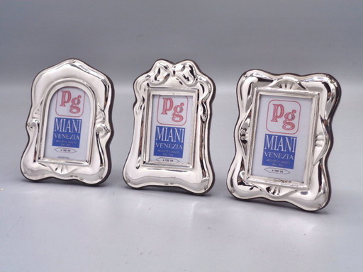 3 cornici argento 925 4x6