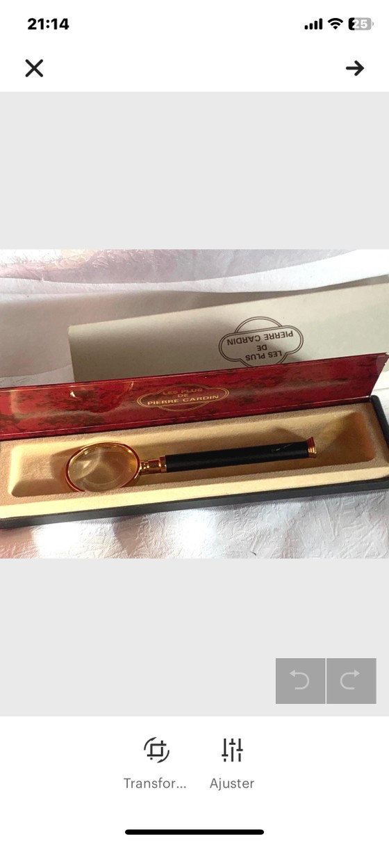 Lente d'ingrandimento di Pierre Cardin per BPR - anni '80 – Regali, Brass, Glass (photo 11 of 16)