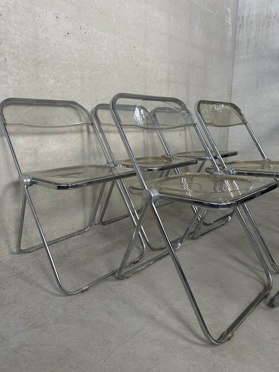 Image 1 of 6x Sedia Pieghevole Plia Design - Giancarlo Piretti - Anonima Castelli