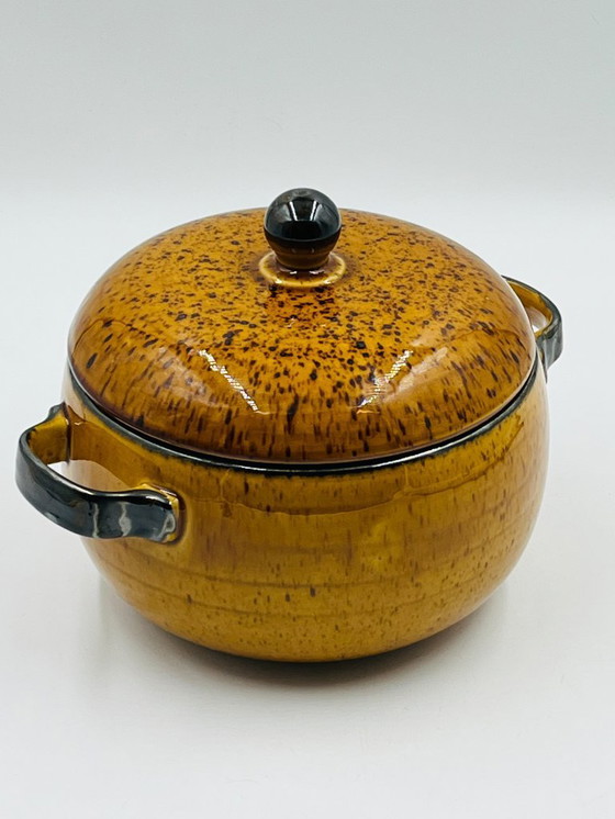 Image 1 of Boch La Louvière vintage keramische terrine met Palma-patroon