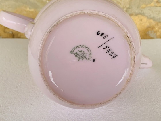 Image 1 of Art Deco theepot van RGK, Tsjechoslowakije, jaren 1930