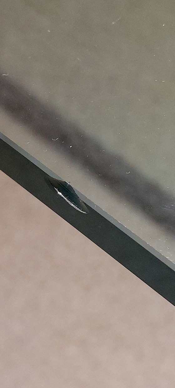 Image 1 of Table basse design en verre par Peter Ghyzcy, modèle T56/2, 90 x 90 x 45 cm