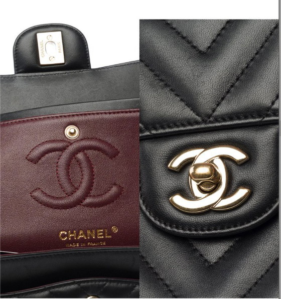 Image 1 of Borsa CHANEL Timeless/Classique en Cuir Noir - 103317