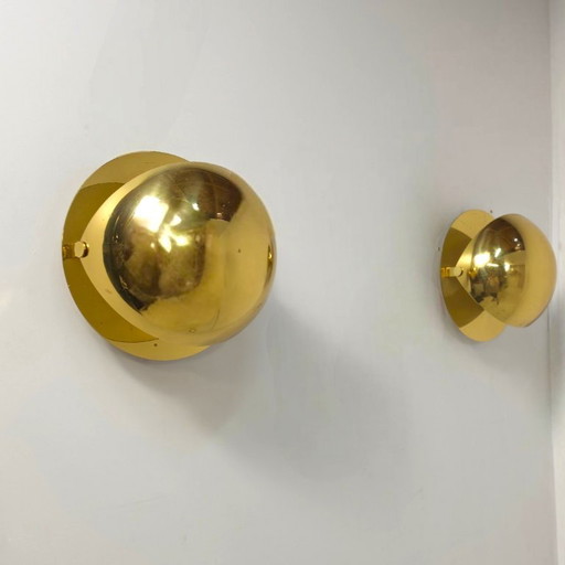 Lampada da parete Cosack Eclipse in ottone, modello raro di metà secolo, anni '70. – wandlampen, Brass (photo 2 of 8)