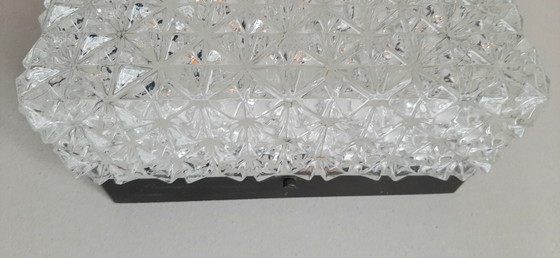 Image 1 of Ceiling light Erco Leuchten, iceglass bakelite 1960s