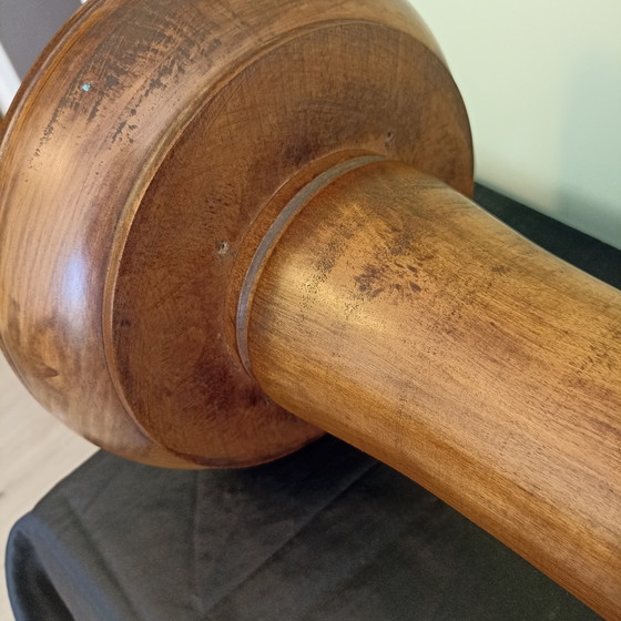 Image 1 of Antieke piëdestal / sokkel – Napoléon III stijl – 19e eeuw – massief notelaar