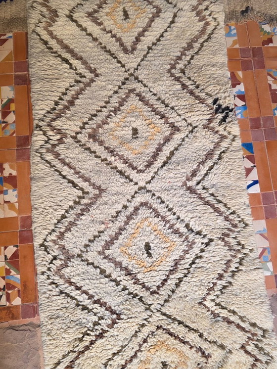 Image 1 of Vintage Beni Ourain runner rug 200 x 72 cm 