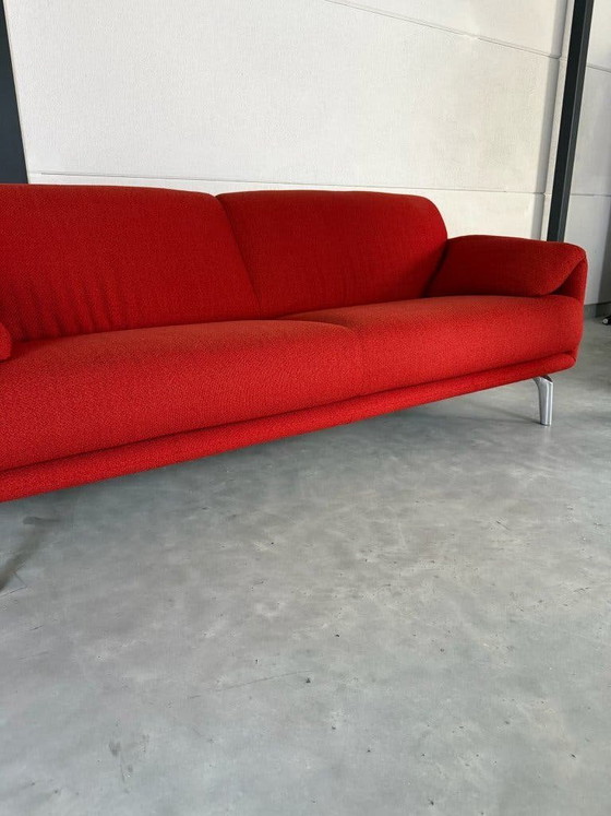 Divano Leolux Balanza - rosso - tessuto di lana – Divani 3 posti, Tessile (photo 3 of 6)
