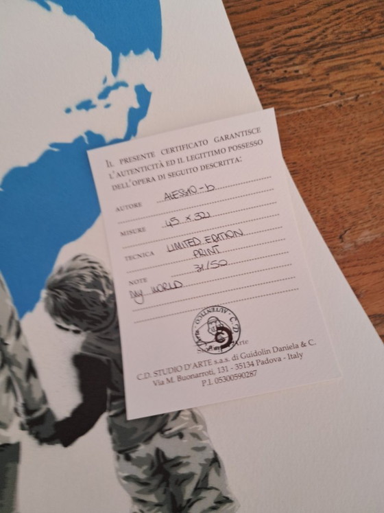 Image 1 of ALESSIO B – Meine Welt – Gerahmte Künstlerlithografie