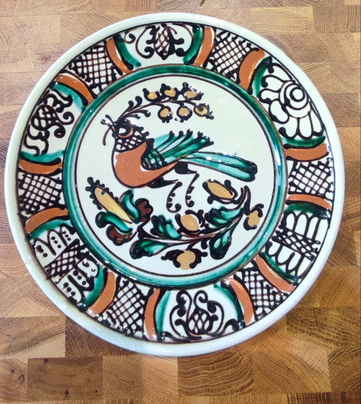 Ceramic plate Korond pottery