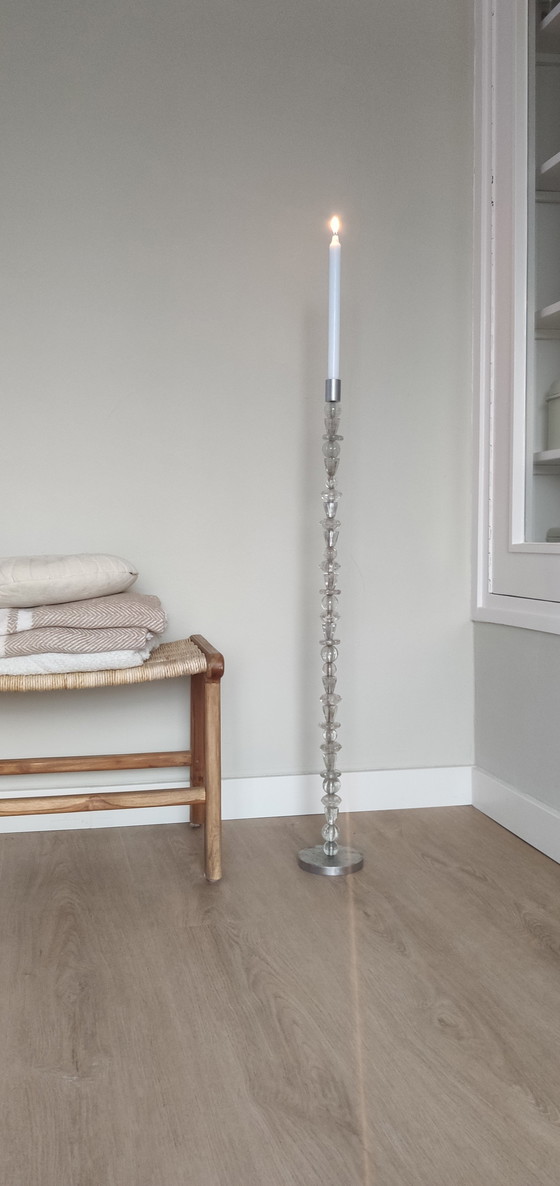 Image 1 of Räder XL Kandelaar 'Lichtgestalt' - Glas & Metaal - 93 cm