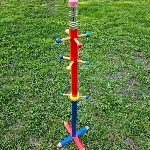 Vintage Pierre Sala "Crayon" Coat Rack – 1980s Memphis Style