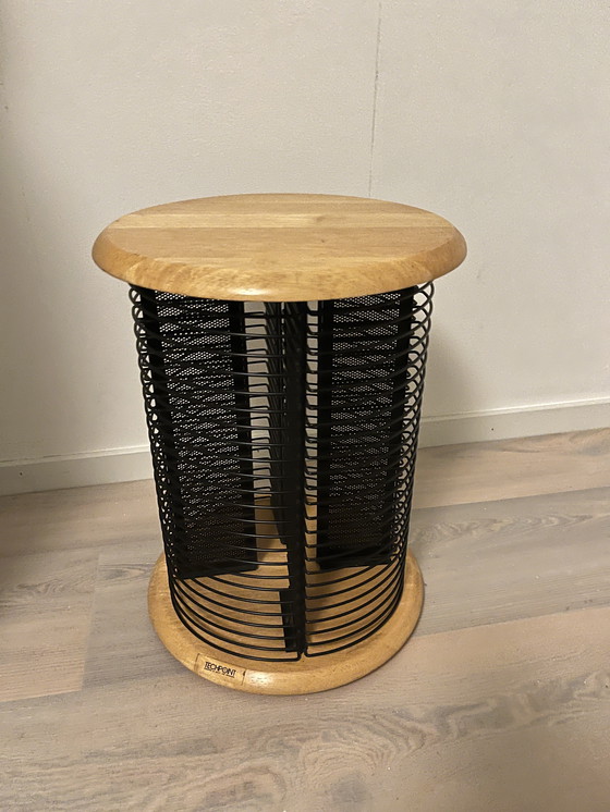 Image 1 of Rotating CD column Techpoint Plant Table Side table with space for 96 CDs