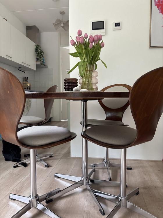 Image 1 of Vintage chrome dining set