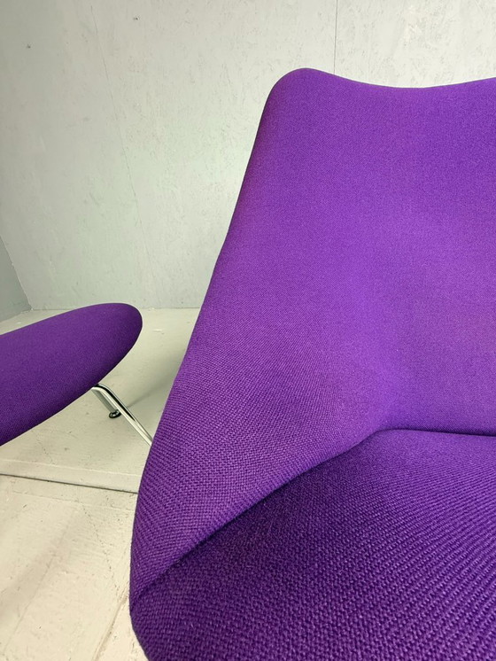 Image 1 of Sillón y reposapiés Pierre Paulin F157 "Big Oyster" para Artifort, 1964