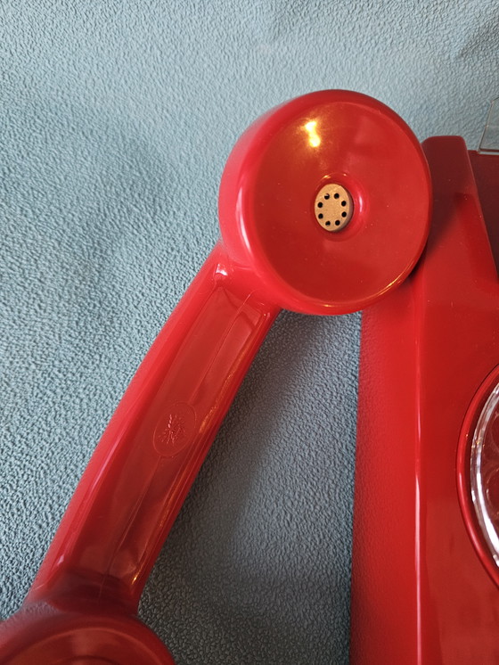 Image 1 of Telefono analogico da parete rosso anni '80