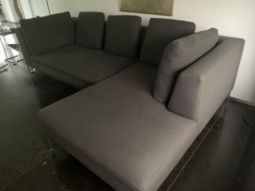 B&B ITALIA Charles design sofa Kvadrat Divina – hoekbanken, Aluminium, Wool (photo 2 of 9)