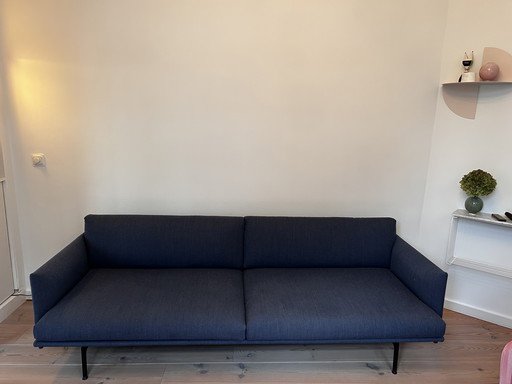 Muuto Outline 3-zits bank / blauw