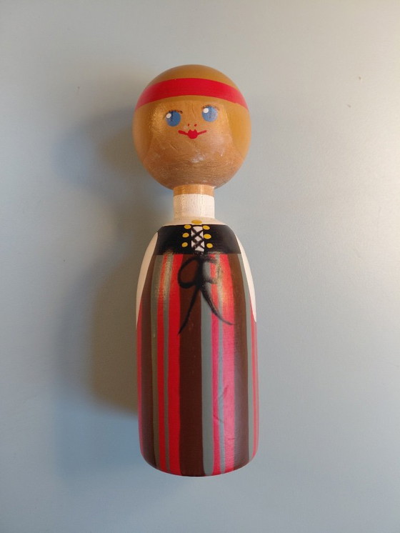 Image 1 of Vintage Kupittaan Savi houten pop – Finland 1960s – model 1420 – Scandinavisch design