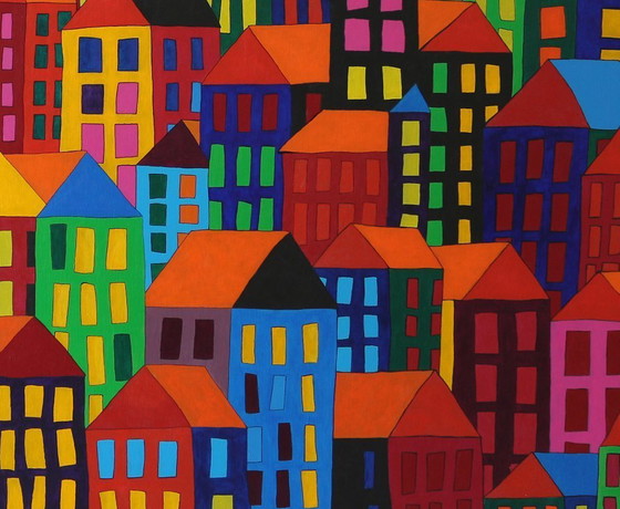 Image 1 of Large painting 'home too' ~2009