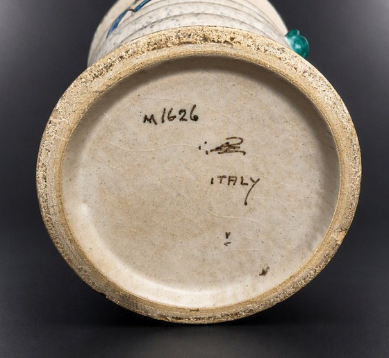 Ugo Zaccagnini - Raro vaso di design italiano – Vasi, Ceramic (photo 6 of 12)