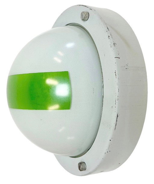 Lampada da parete o da soffitto di emergenza vintage, anni '70