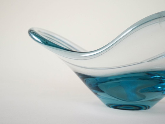 Image 1 of Glazen schaal, Deens ontwerp, jaren 60, fabrikant: Holmegaard
