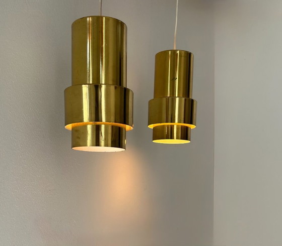 Image 1 of Coppia di pendenti d'epoca, ottone, Svezia 1960