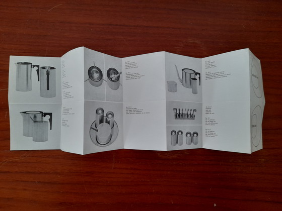 Image 1 of New Arne Jacobsen Coffee Maker, Creamer and Sugar Set for Stelton