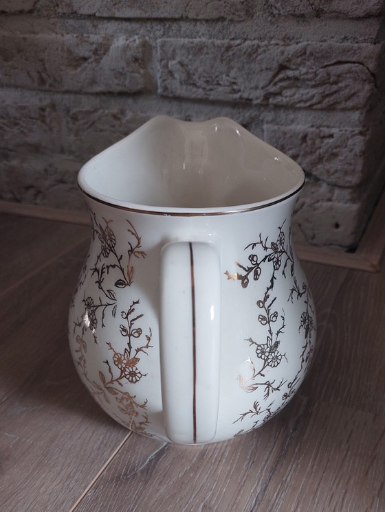 Image 1 of Antique Petrus Regout Milk Jug (16 cm) – Gold Decoration (ca. 1892-1900)